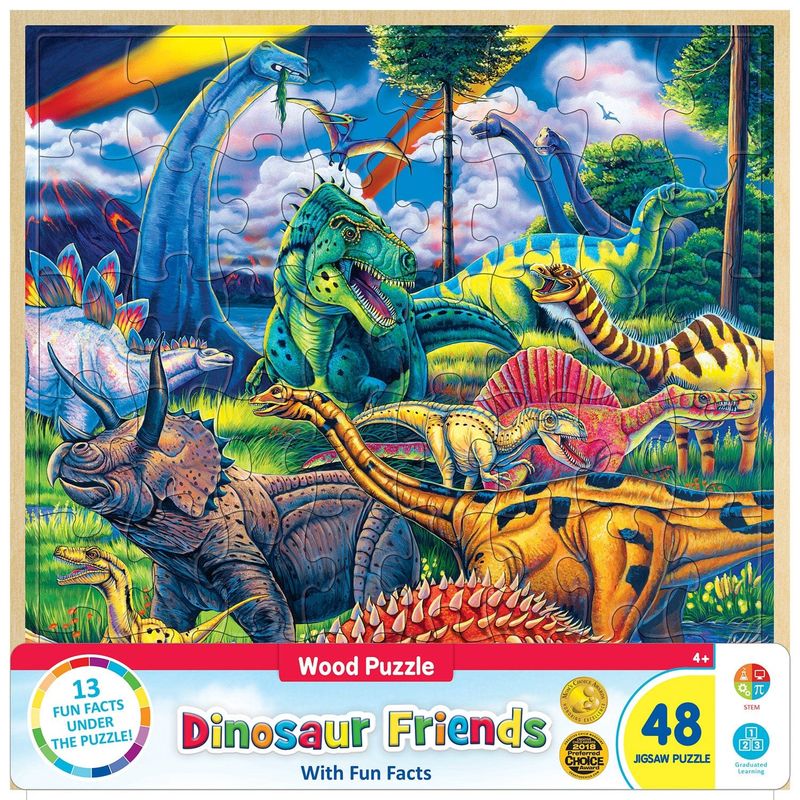 Dinosaur Friends Wood Puzzle - 48 Pieces