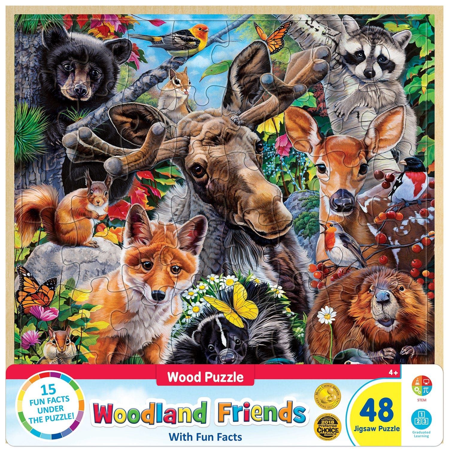 Woodland Friends Wood Puzzle - 48 Pieces