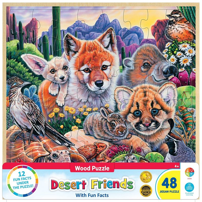 Desert Friends Wood Puzzle - 48 Pieces
