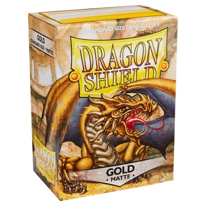 Dragon Shield Sleeves: Gold Matte(100)