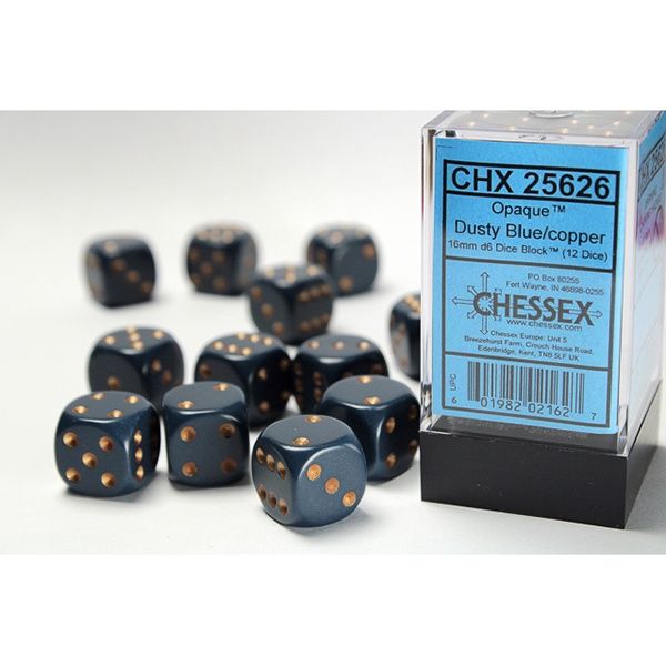 16mm 12d6 Opaque: Dusty Blue/Copper
