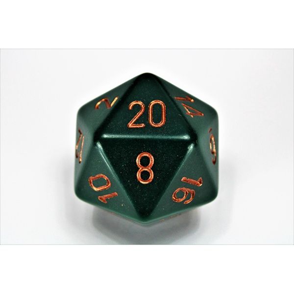 34mm 1d20 Opaque: Dusty Green/Copper