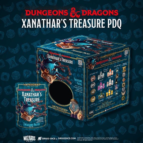 DICE: Xanathar&#39;s Treasure Pack Dice Set PDQ 2025