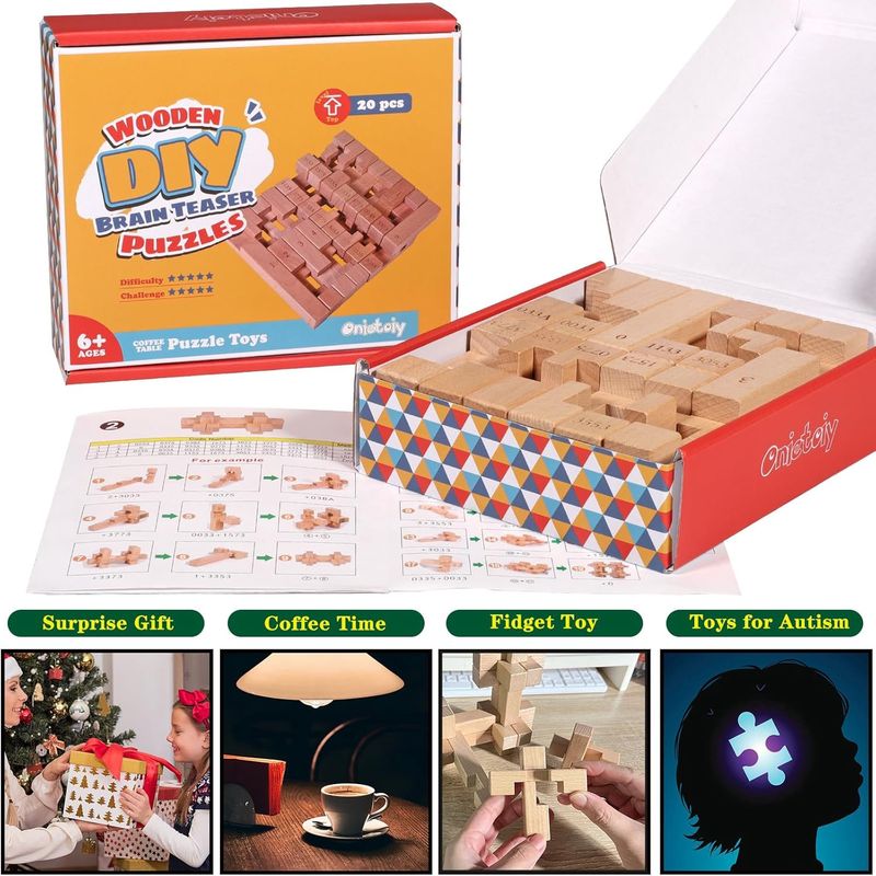 Wooden DIY Brain Teaser Puzzles