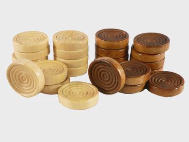 Checkers - Sheesham and Boxwood Checkers