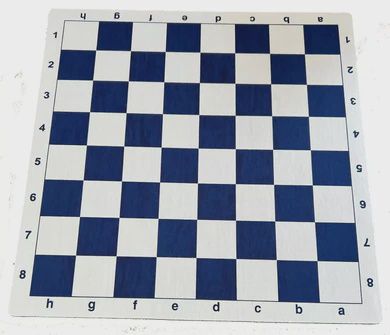 Chess Mat - 20&quot; Blue &amp; White Mouse Pad Chess Mat