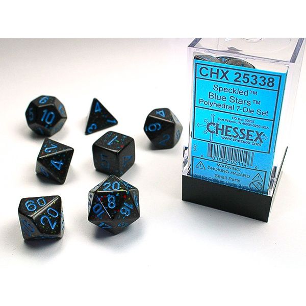 7-Die Set Speckled: Blue Stars