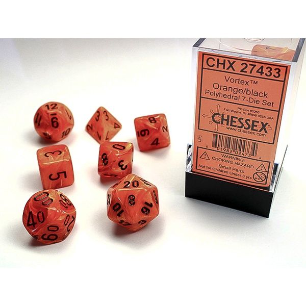 7-Die Set Vortex: Orange/Black