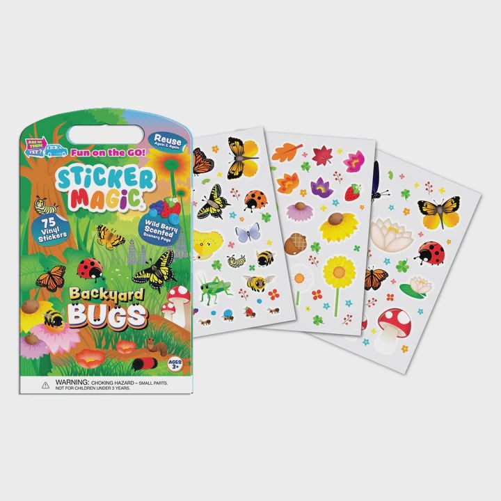 Sticker Magic: Backyard Bugs