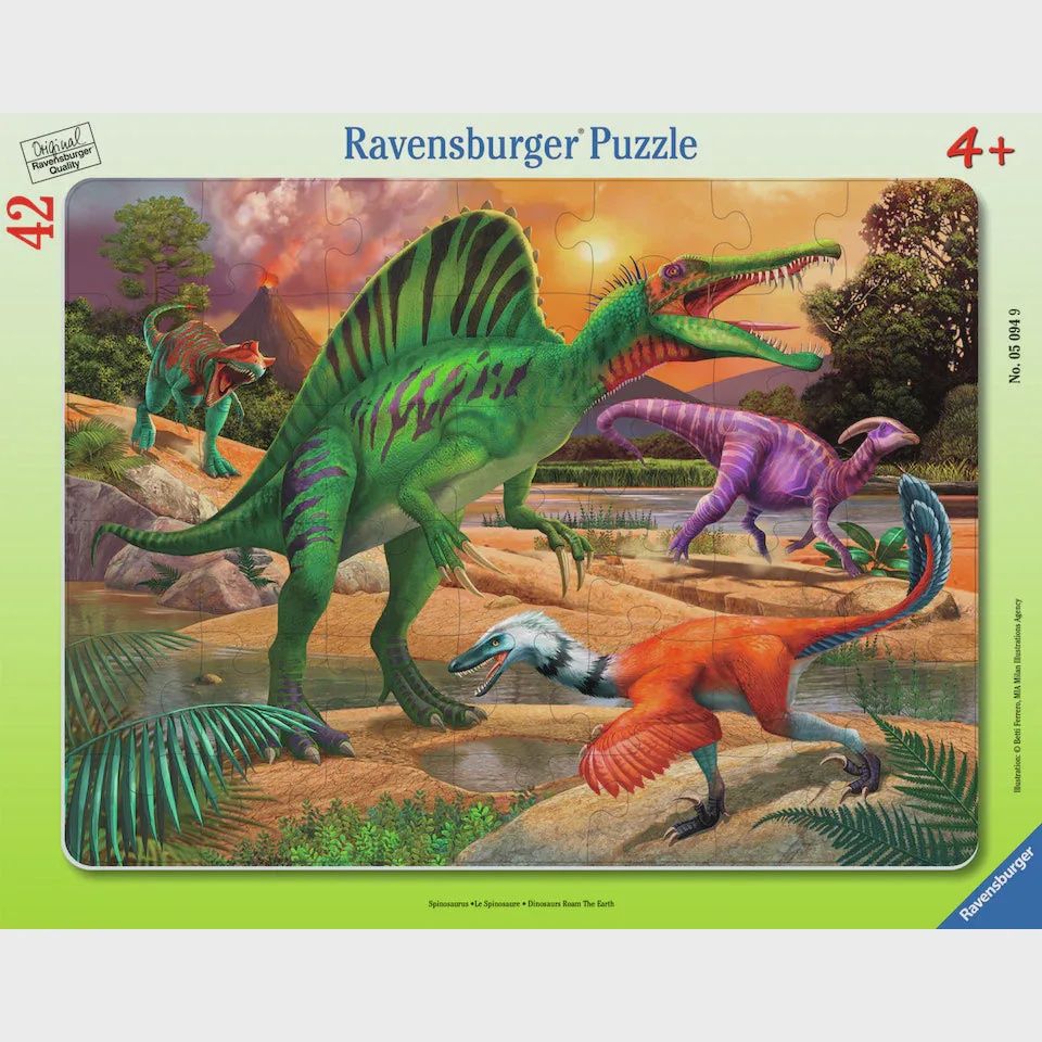 Dinosaurs Roam The Earth - 42 Pieces