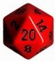 34mm 1d20 Opaque: Red/Black