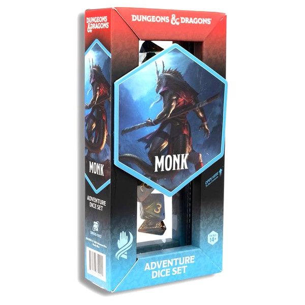 DIE: D&D Adventure Set - Monk (Blue) DIE: D&D Adventure Set - Monk (Blue)