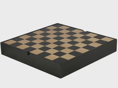 Chess Board: 13.25" Black Maple Veneer Chest