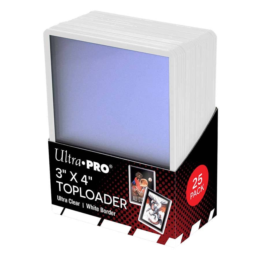 TOP LOADER: 3x4 White Border