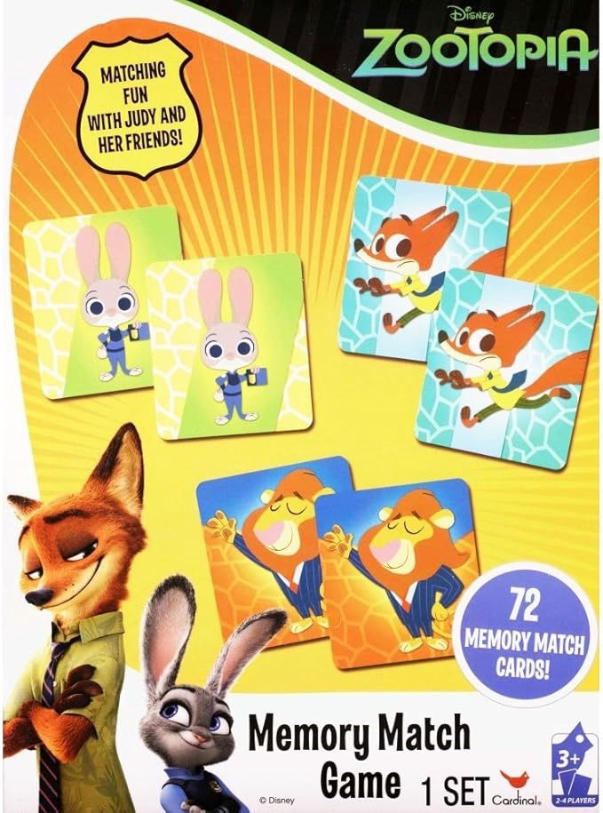 Memory Match Game: Zootopia