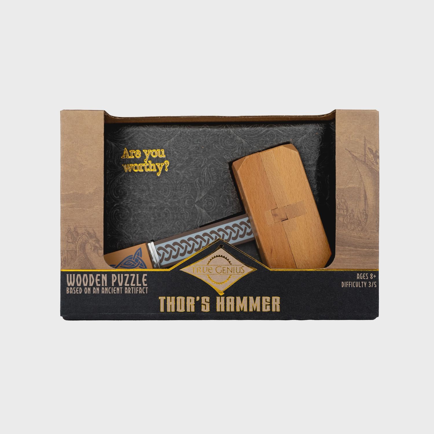 Thor's Hammer - Wooden Dexterity Puzzle