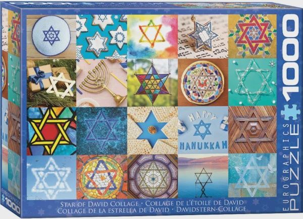Star of David Collage - 1000 Pieces