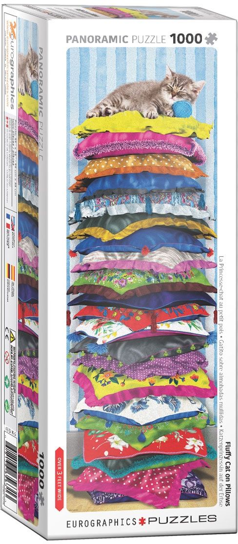 Fluffy Kitty on Pillows - 1000 Pieces