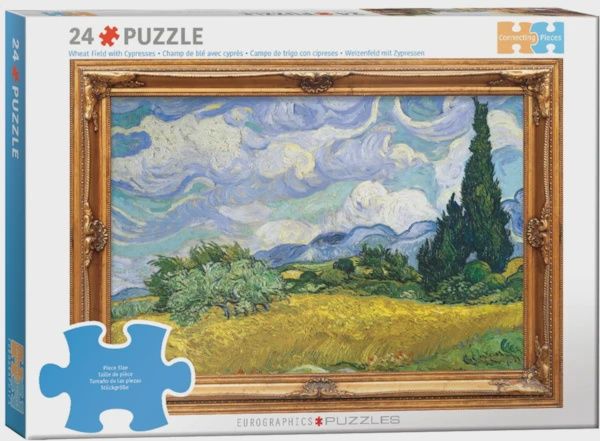 Wheat Field with Cypresses - 24 Pieces