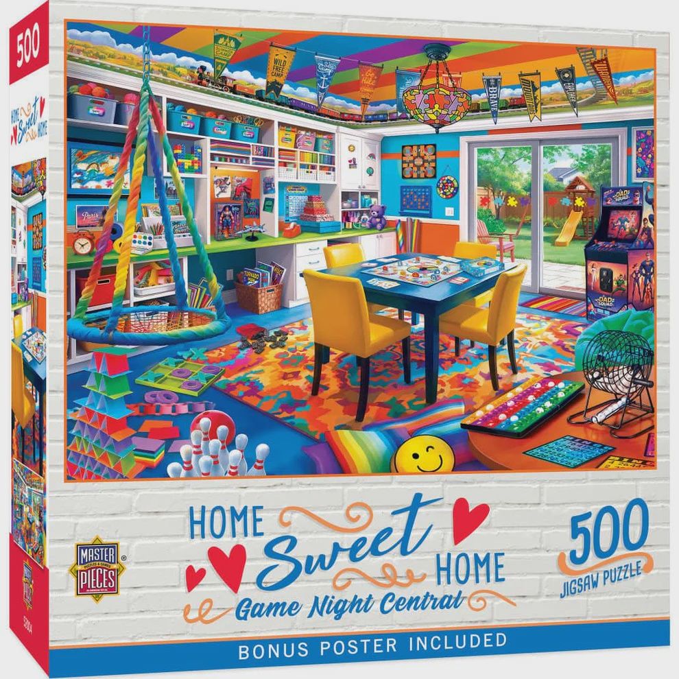 Home Sweet Home: Game Night Central - 500 Piece
