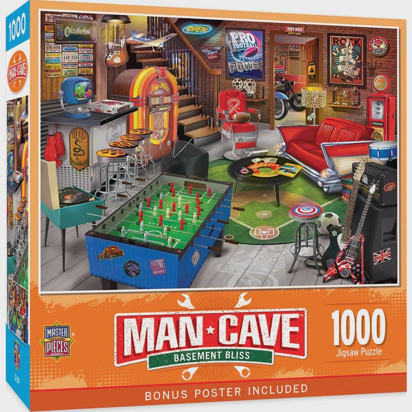 Man Cave: Basement Bliss - 1000 Pieces