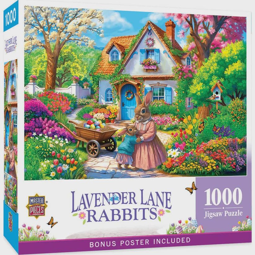 Easter: Lavender Lane Rabbits - 1000 Piece