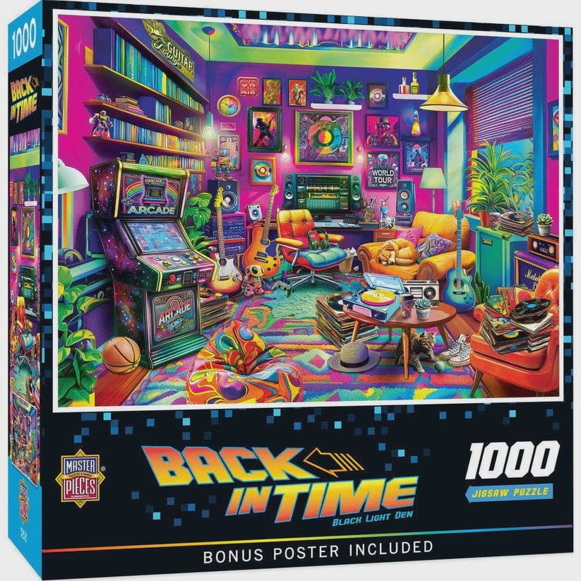 Back in Time: Black Light Den - 1000 Pieces