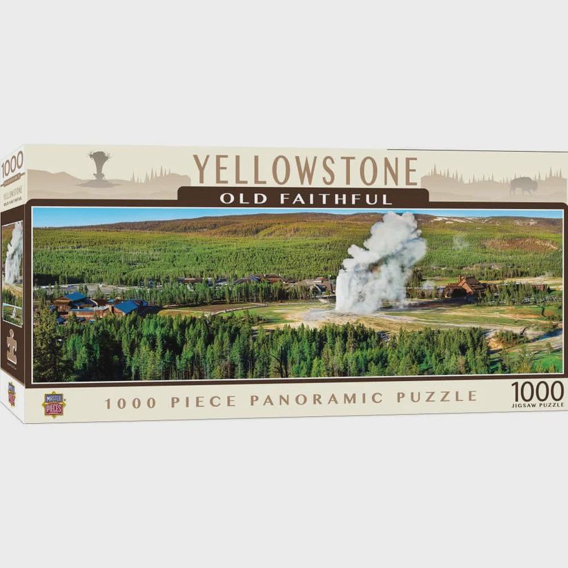 Panoramic: Yellowstone Old Faithful - 1000 Pieces