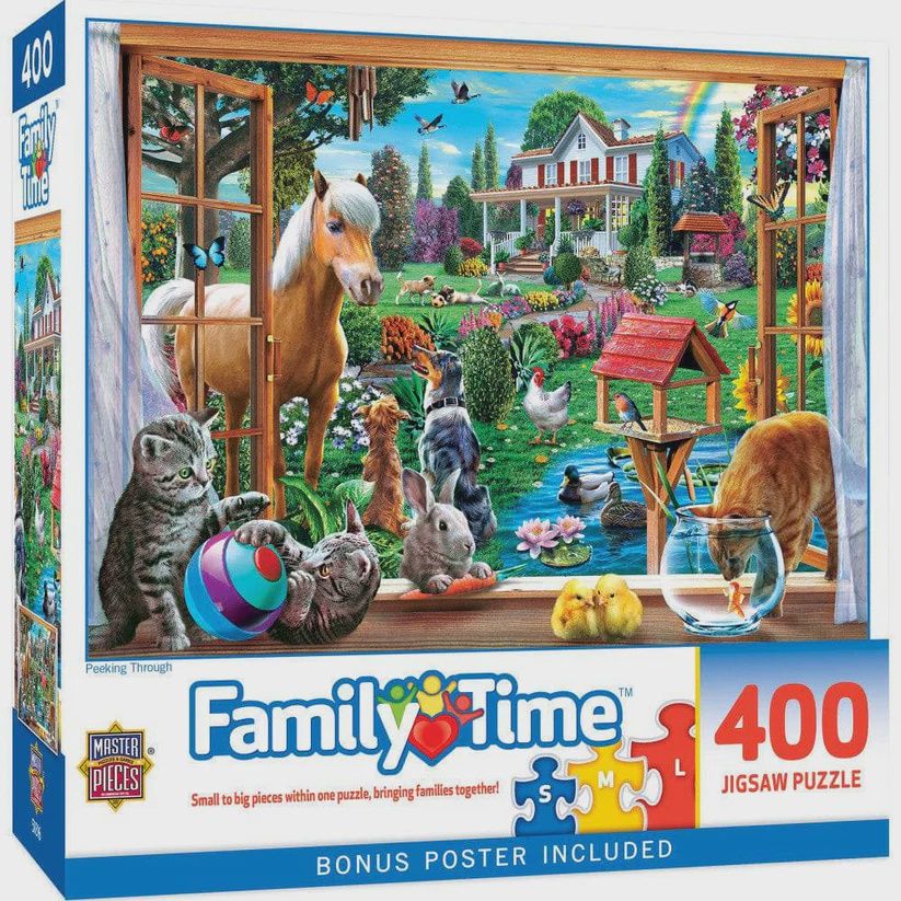 Family Time: Peeking Through - 400 Pieces