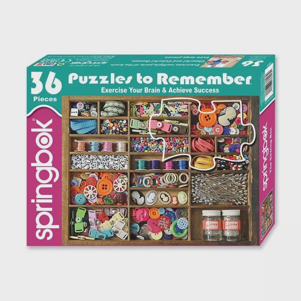 Puzzles to Remember: Sewing Box - 36 Pieces
