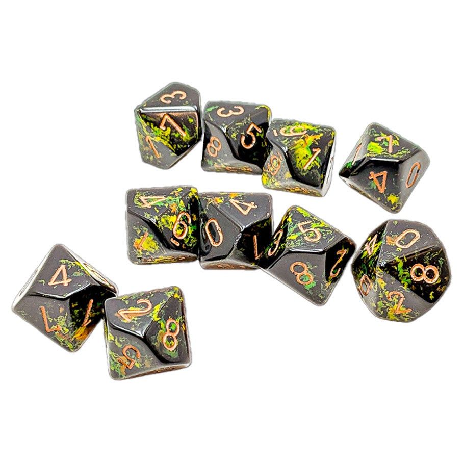 DIE: D10 Brush Dice - Deep Forest