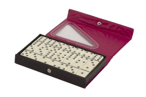 Dominoes: Double 6 Jumbo Ivory with Spinner