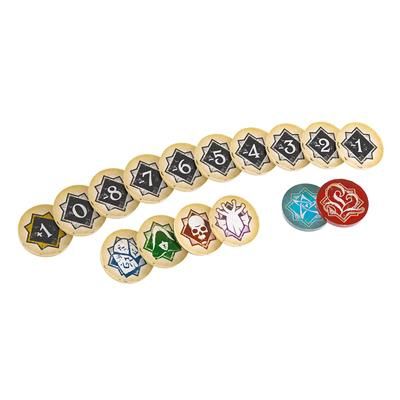 Arkham Horror Chaos Tokens + Token Bag