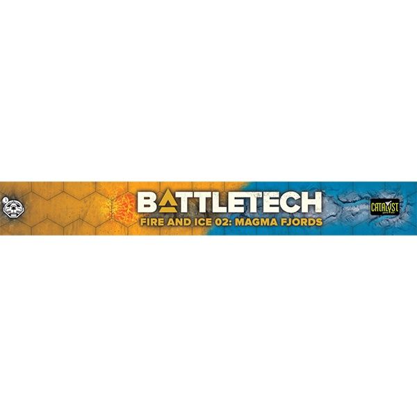BattleTech: Battle Mat - Fire and Ice - Magma Fjords