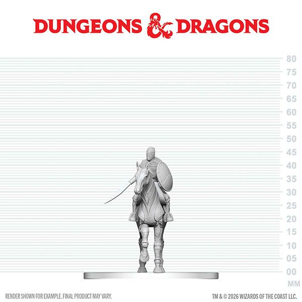 D&amp;D Nolzur's Marvelous Miniatures: Unpainted Wave 29 Niblewright Steed with Rider