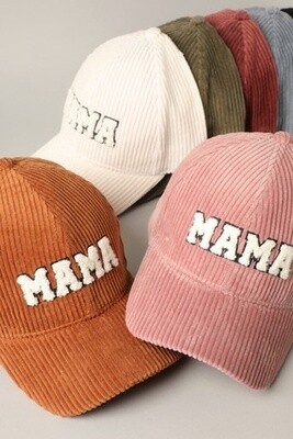 embroidered mama hat / Brown