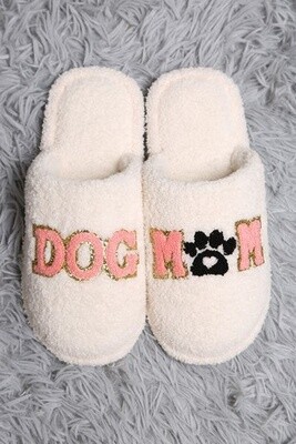 Dog mom slippers - Pink S/M