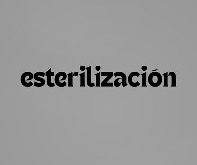 ESTERILIZACIÓN