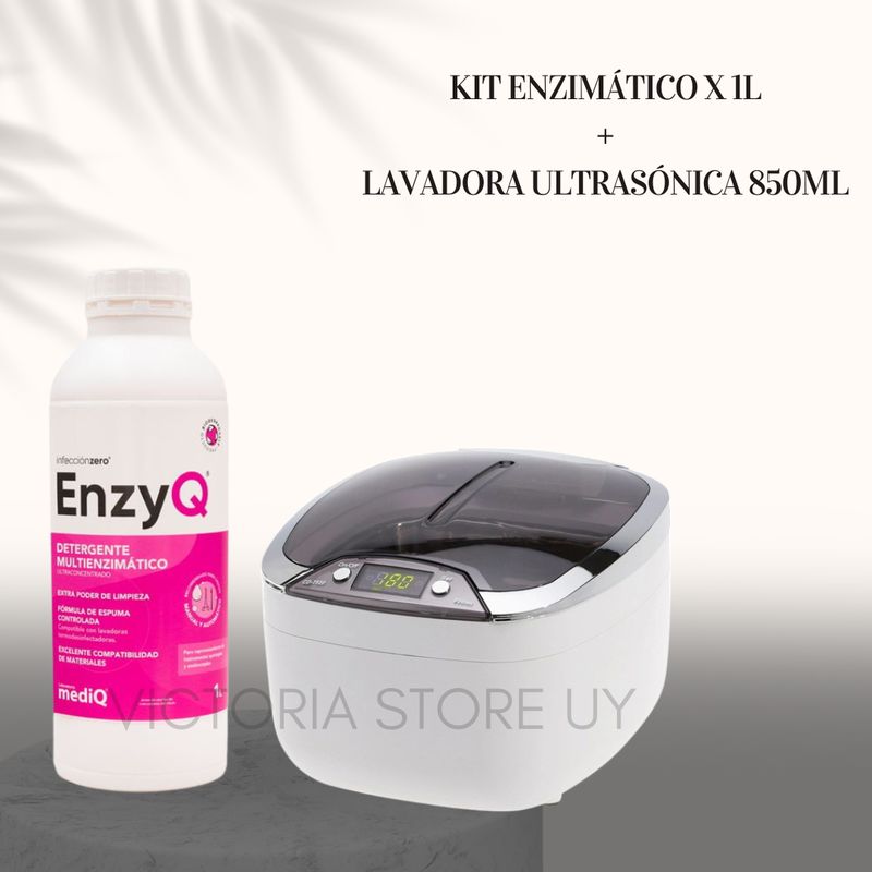 LAVADORA ULTRASÓNICA PEQUEÑA + ENZYQ X1L