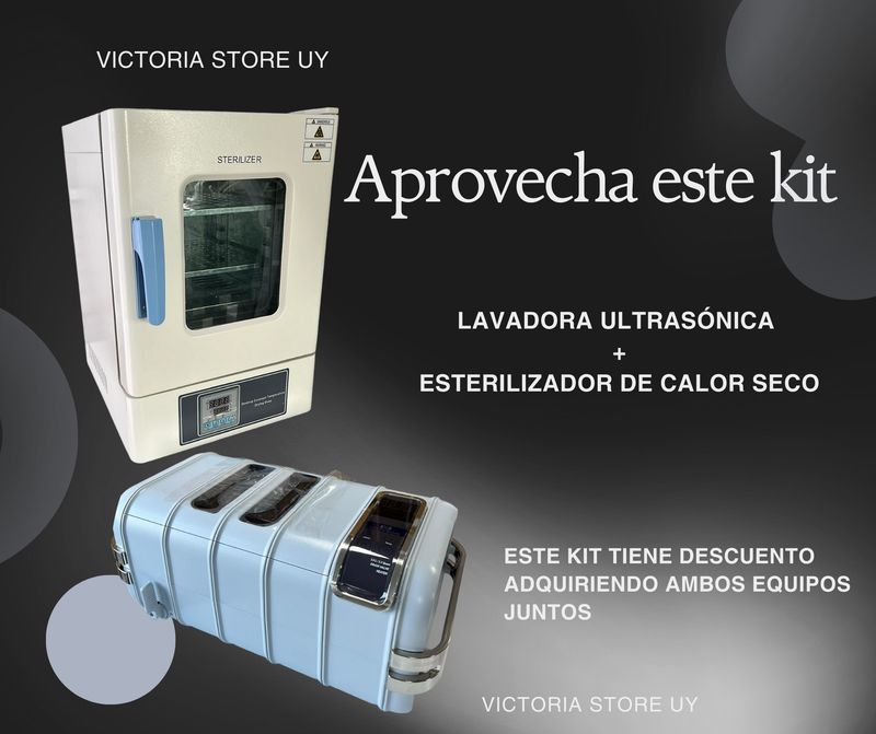 ESTERILIZADOR CALOR SECO + LAVADORA 3L DIGITAL