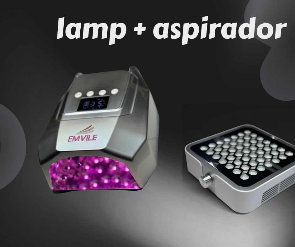 LAMPARA UV LED HIBRYD + ASPIRADOR EMVILE