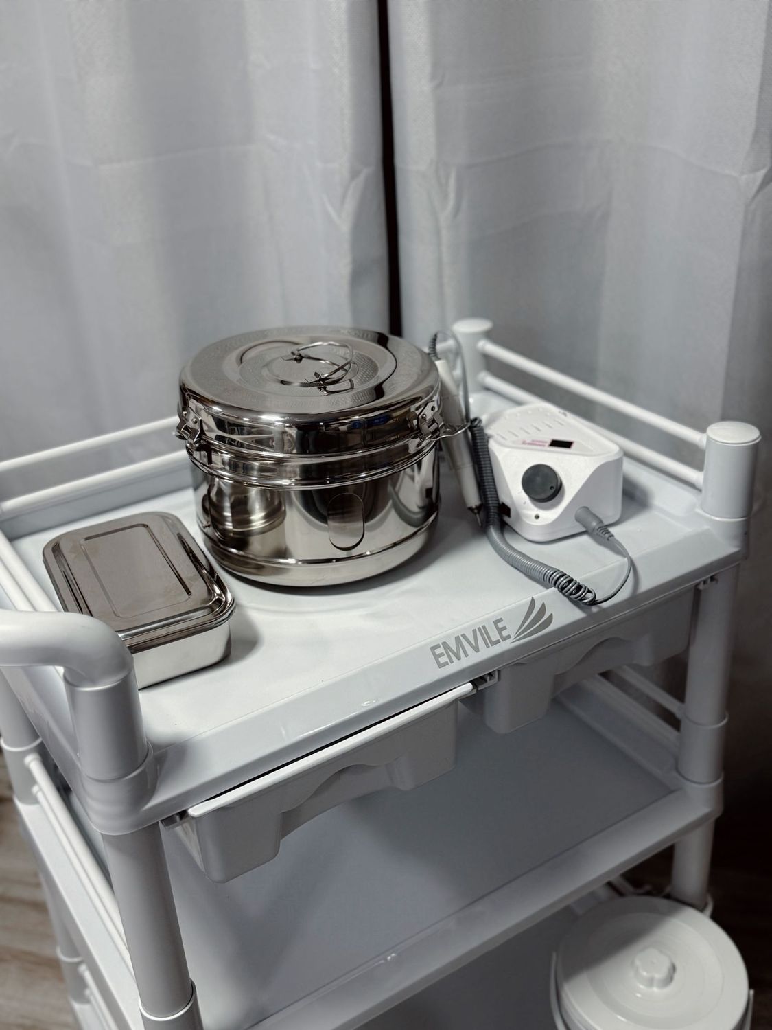 KIT CARRO AUX + MICROMOTOR + BANDEJAS