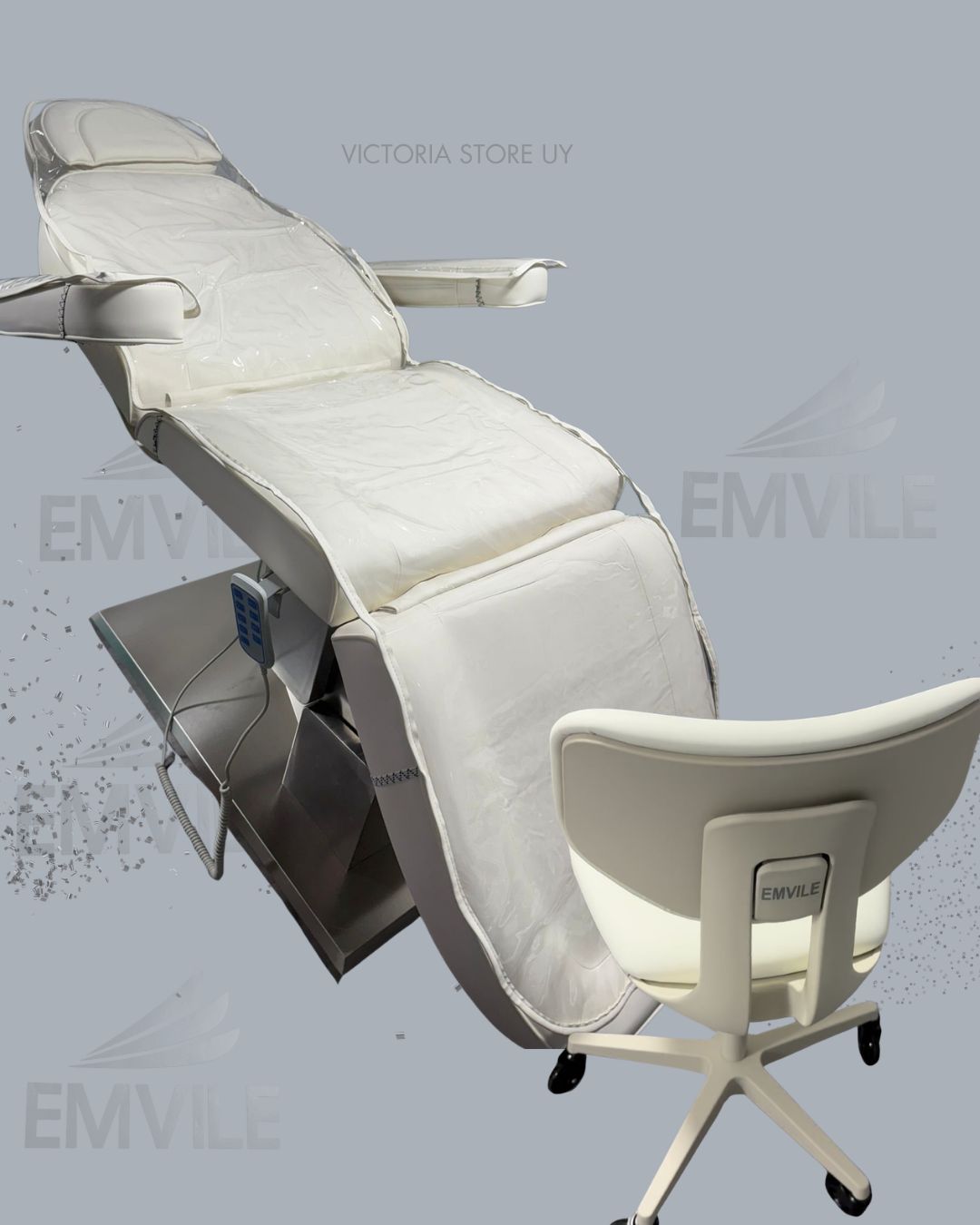 CAMILLA ELÉCTRICA BASE METÁLICA + SILLA CUR-PRO