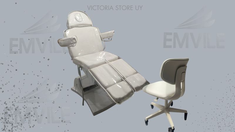 CAMILLA/ SILLÓN PARA PODOLOGÍA + SILLA CUR-PRO