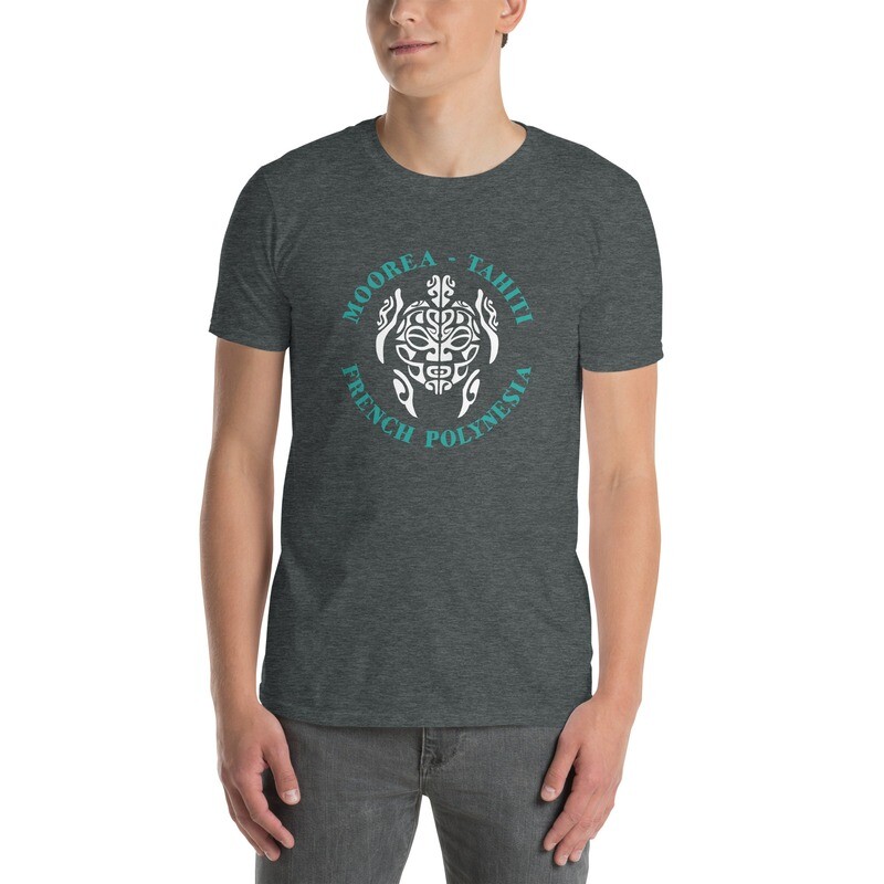 Moorea Tahiti Tiki Sea Turtle Short-Sleeve Unisex T-Shirt