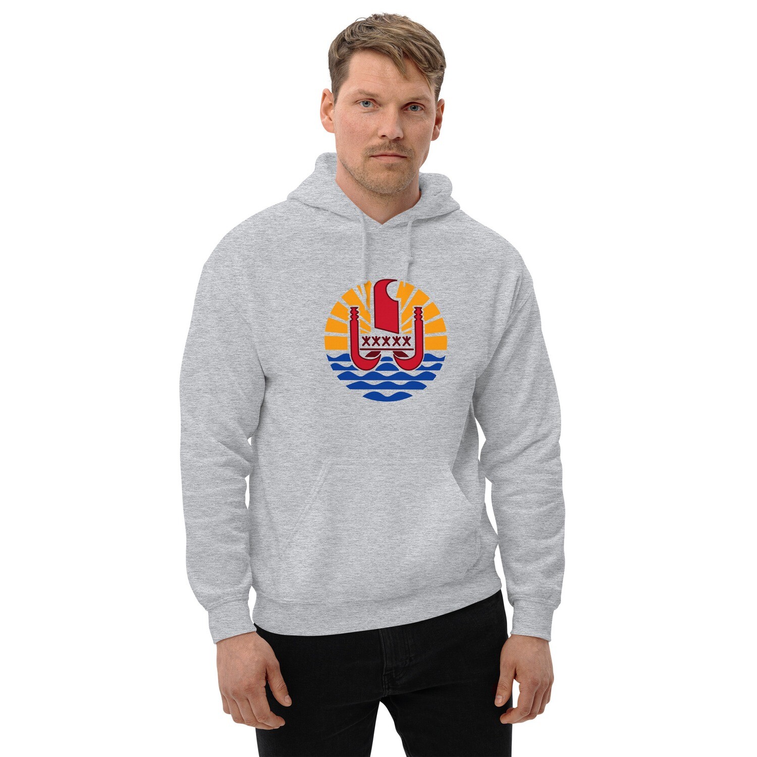 French Polynesia Coat of Arms, Tahiti Flag Unisex Hoodie