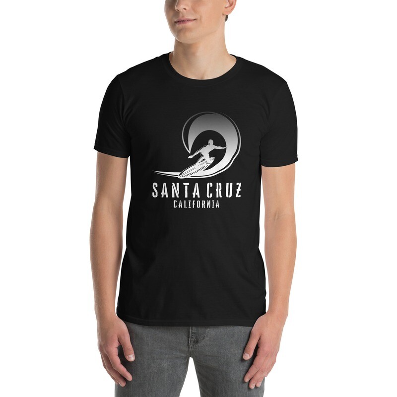 Surfing Santa Cruz, Pipe Surfer Short-Sleeve Unisex T-Shirt