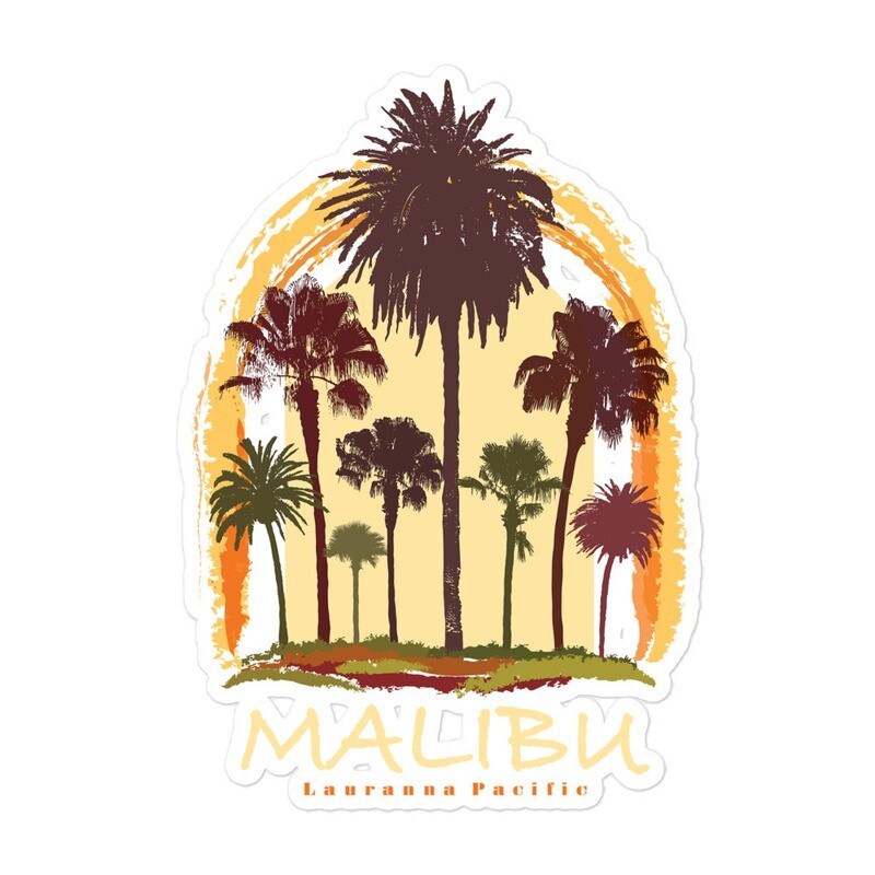 Malibu Paradise Beach Vibes Sticker