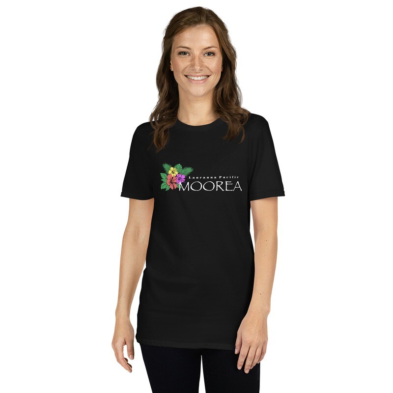 Moorea Hibiscus Flower Short-Sleeve Unisex T-Shirt