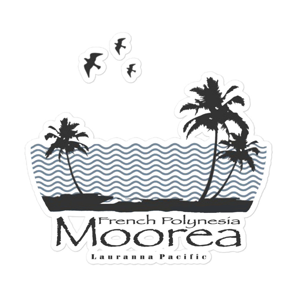 Moorea Beach Palm Trees Sticker